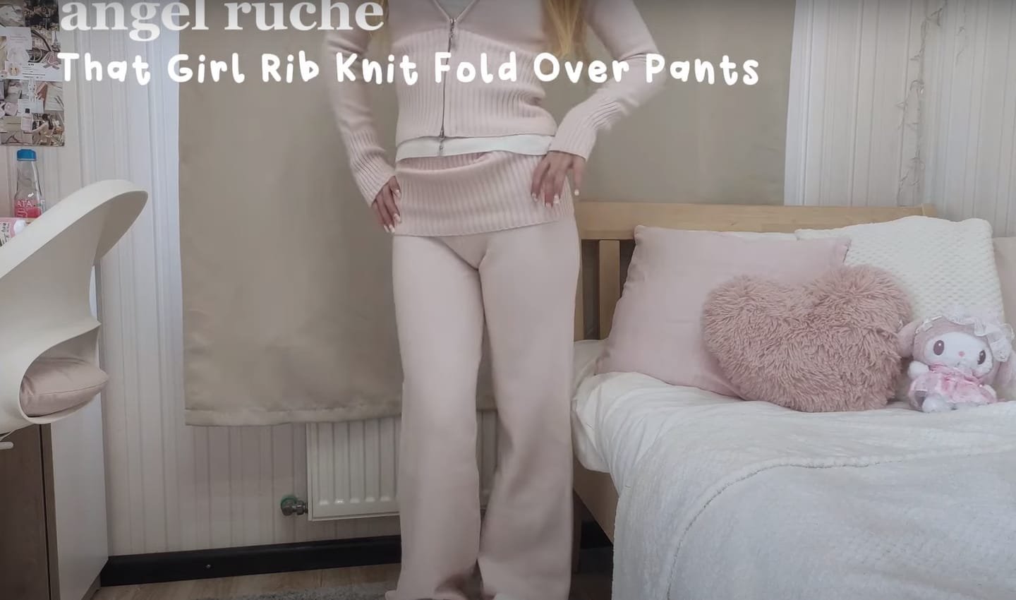 Customer photo review of That Girl Rib Knit Set (Baby Pink)