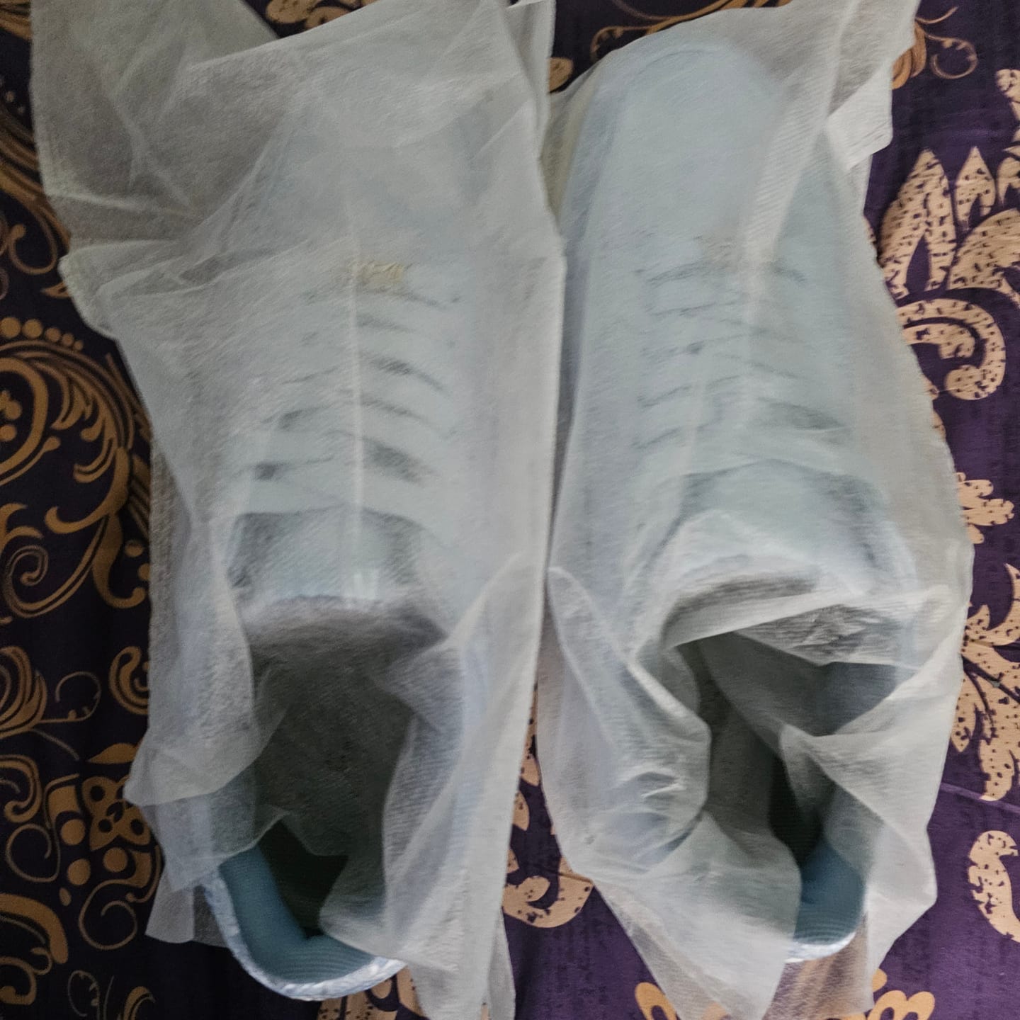 Customer photo review of Nihonga inspired Silk Sneakers