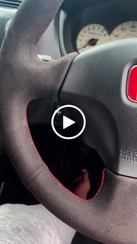 Customer video review of Suede Steering Wheel Cover Kit Honda Civic EP3, DC5 RSX
