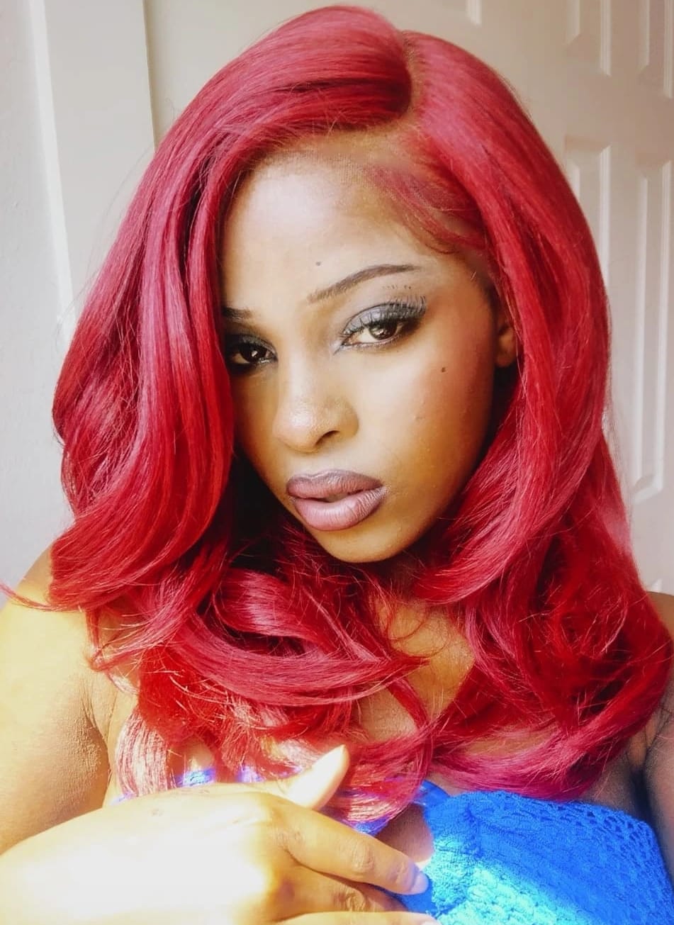 Customer photo review of Outre Melted Hairline Glueless HD Lace Front Wig - MH 108
