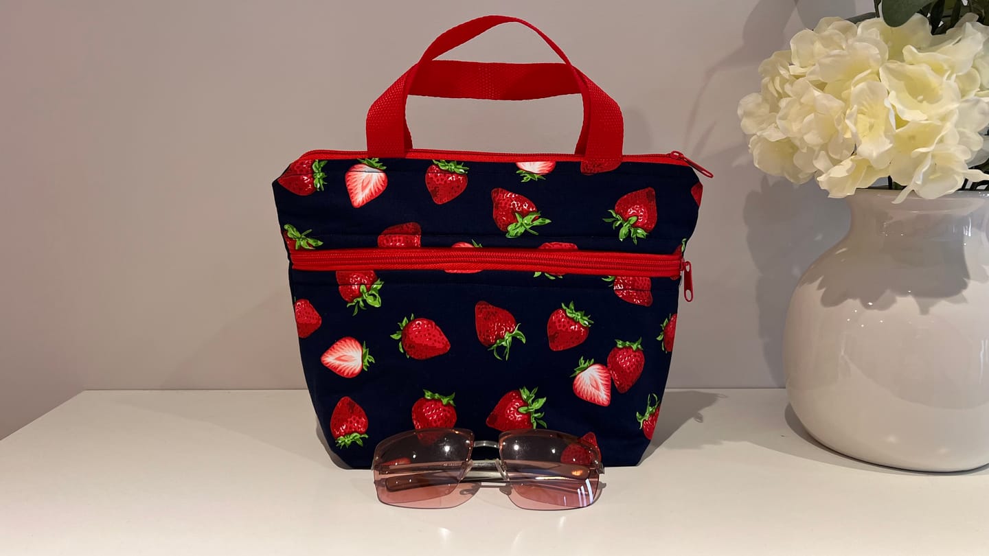 Customer photo review of Strawberry Rose & Hubble Cotton Poplin Fabric