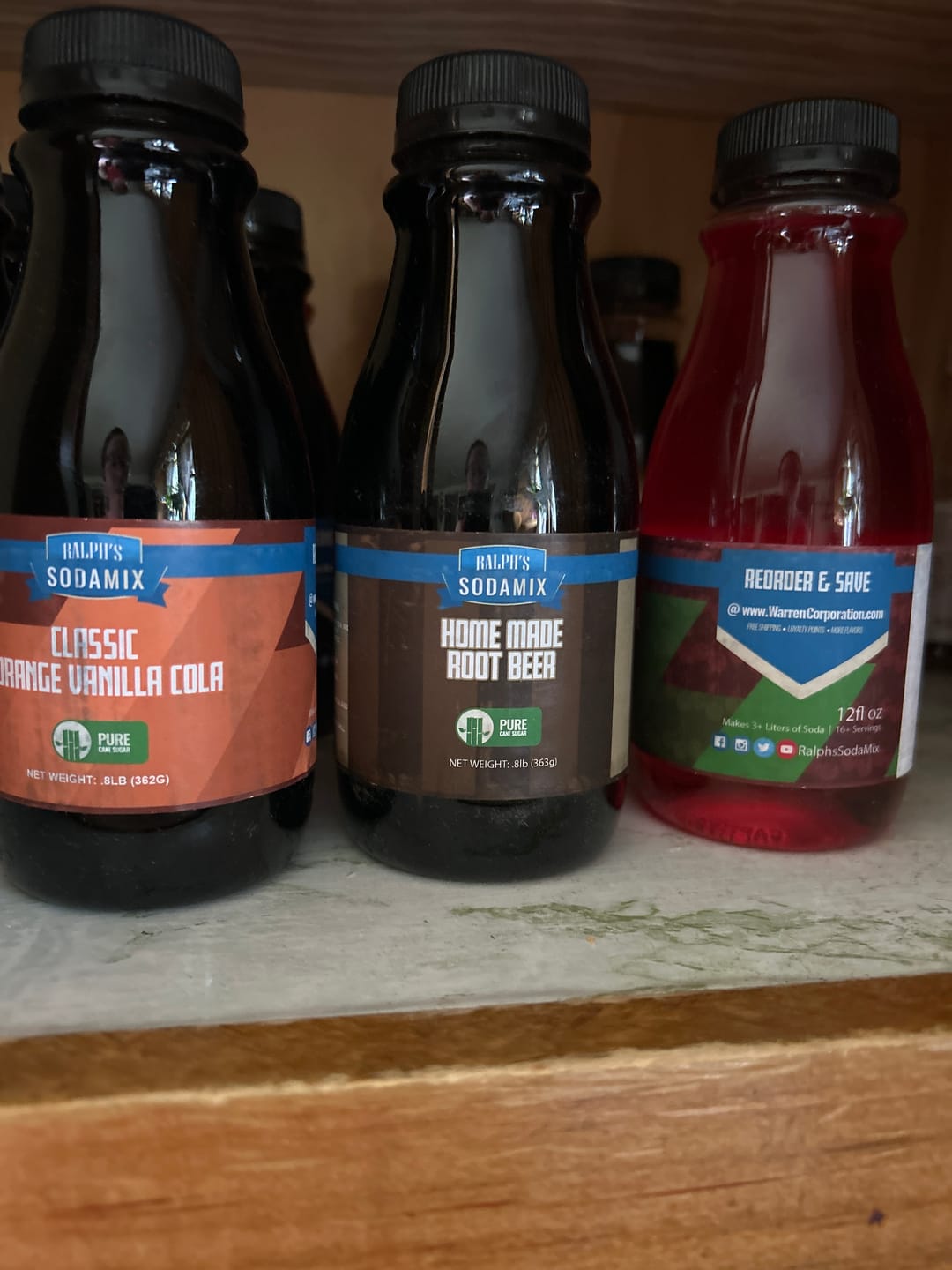 Customer photo review of Root Beer Sparkling Water Flavoring Syrup