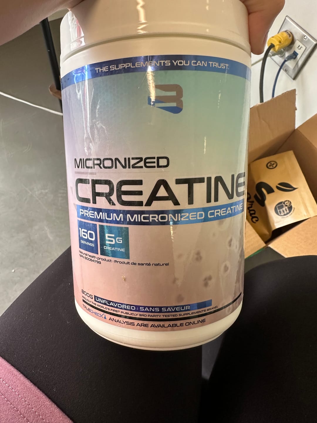 Customer photo review of Believe - Créatine Monohydrate 800g