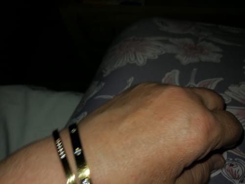 Customer photo review of Arianna Armreif | 18K vergoldet