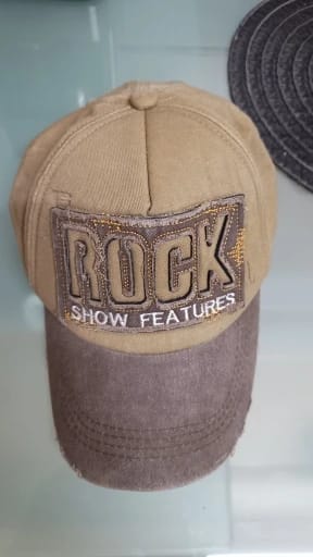Customer photo review of Cotton Denim Baseball Cap Unisex Distressed Sunhat With Washed Finish — Gray-Blue | KIMLUD