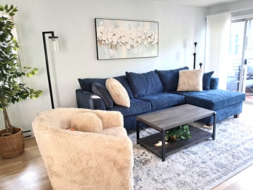 Customer photo review of Flower Textured Painting Canvas #FP061