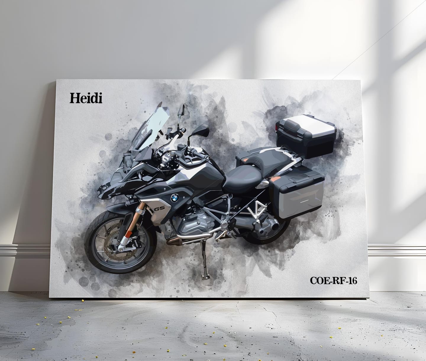 Customer photo review of Dein Motorroad als Aquarell Poster | Geschenk für Motorradfahrer
