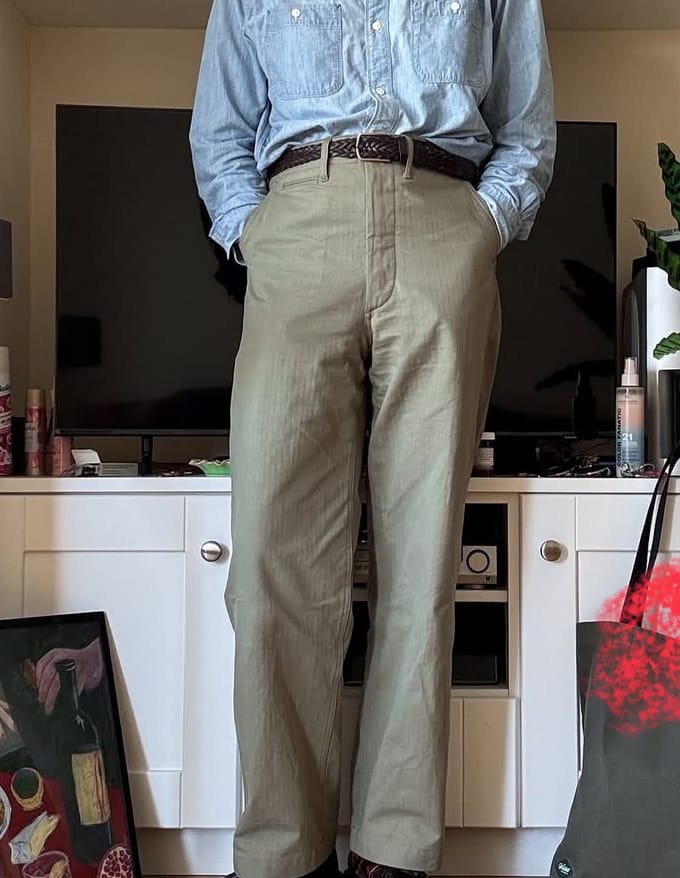 Customer photo review of US Army M-41 HBT Fatigue Trousers