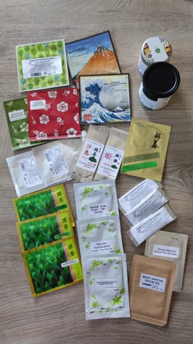 Customer photo review of Matcha Tea Sampler (21 pack)