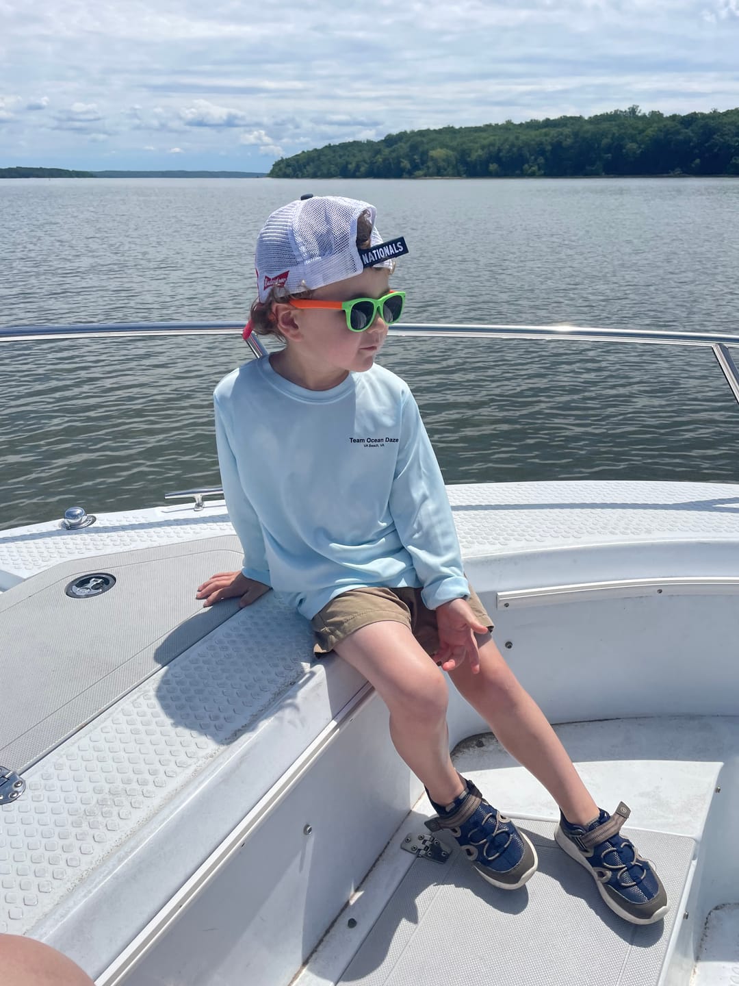Customer photo review of Youth/Kids Dri-Fit Custom Boat Shirts