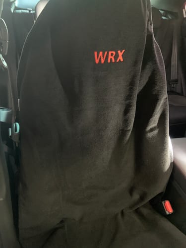 Customer photo review of Waterproof Car Seat Towel – Black |Towel Society