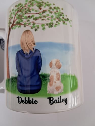 Customer photo review of Girl & Dogs - Dog Mum Personalised Mug