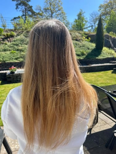 Customer photo review of Blonda Toning Shampoo