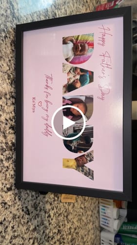 Customer video review of Happy Dad's Day - Personalized poster