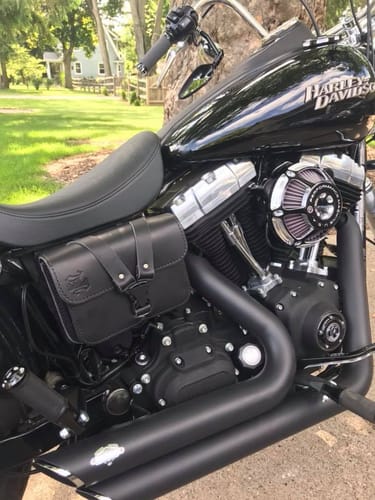 Customer photo review of H-D® Dyna Bolt On Battery Bag - DBB04