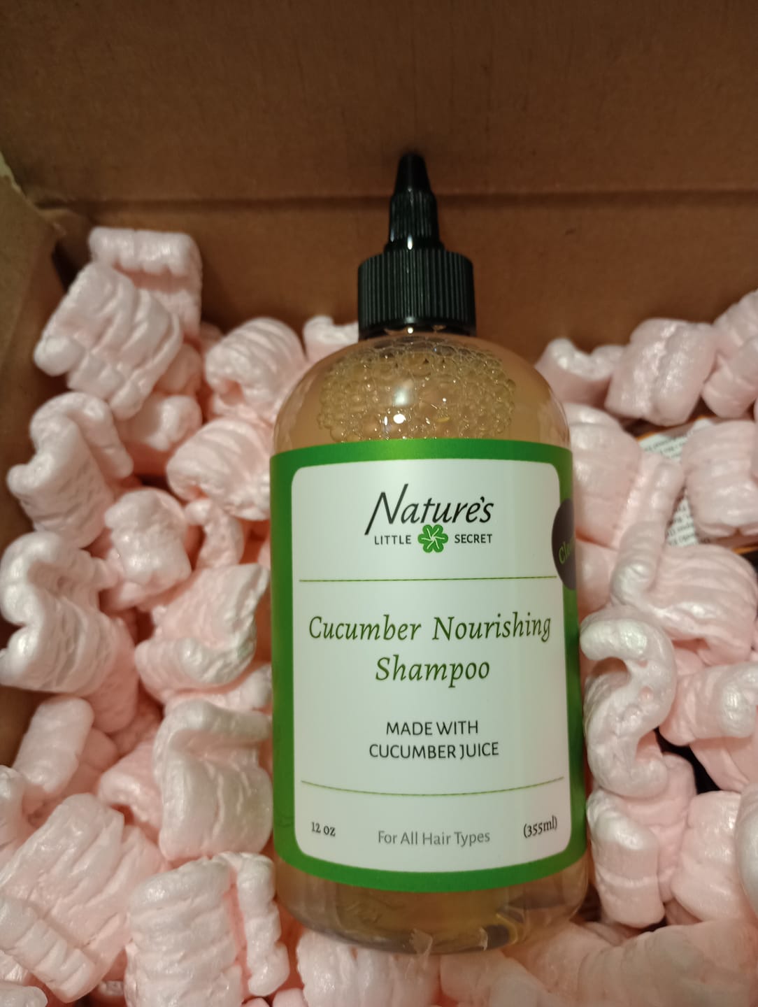 Customer photo review of Cucumber Nourishing Shampoo