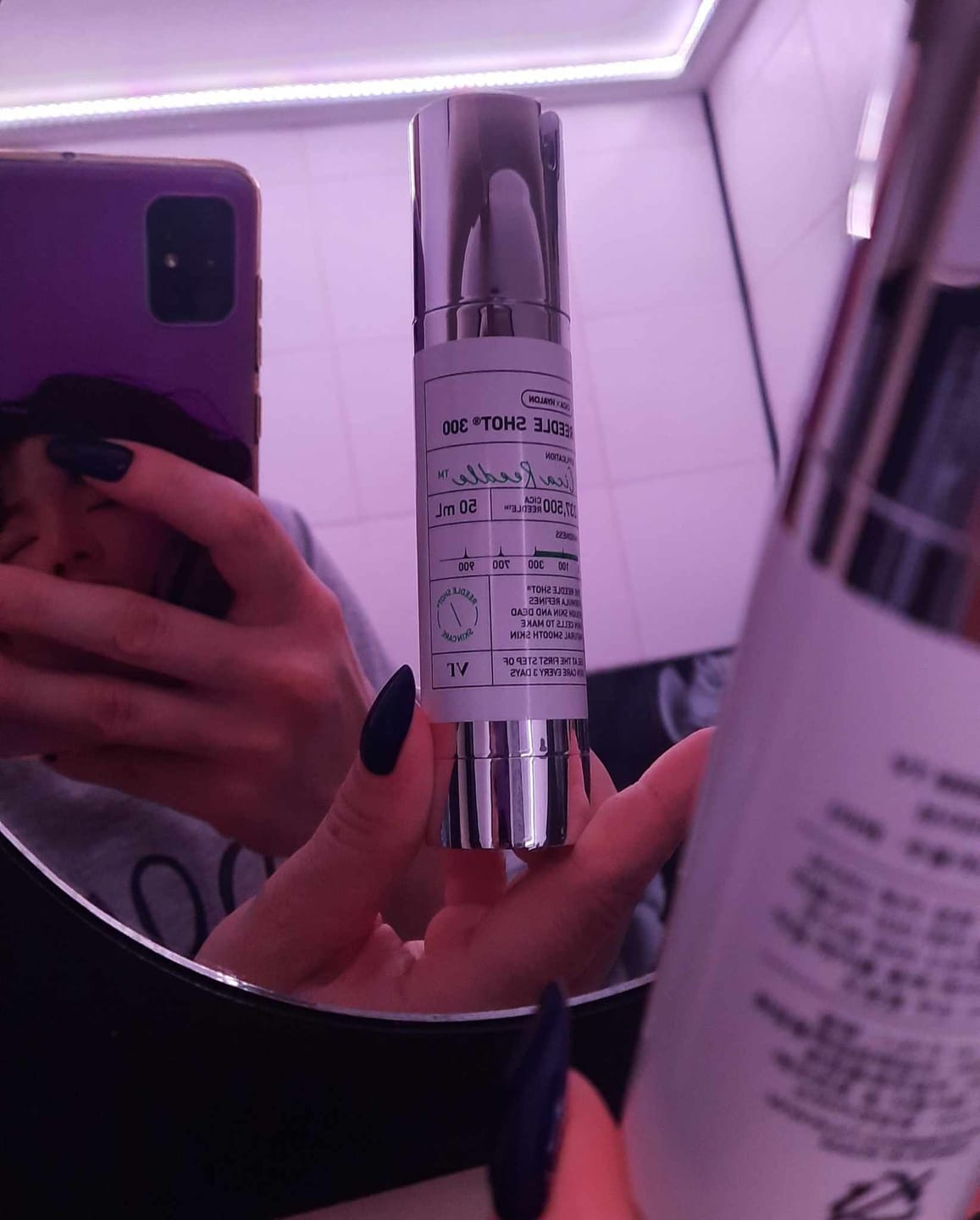 Customer photo review of Intensīvs serums-būsteris ar mikroadatām VT Cosmetics Reedle Shot 300