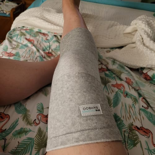 Customer photo review of Premium Bamboo Knee Sleeve (Single)