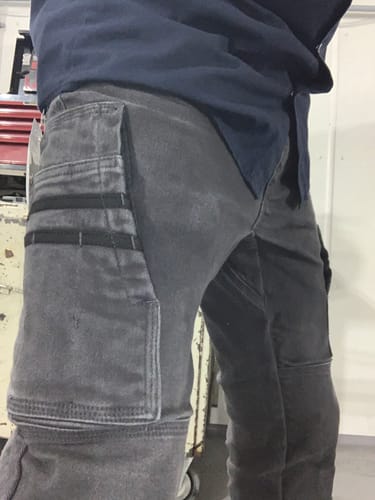 Customer photo review of FX-1 Slim Work Pants Gunmetal