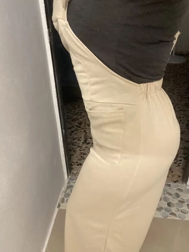 Customer photo review of Tied Wide-Leg Overalls