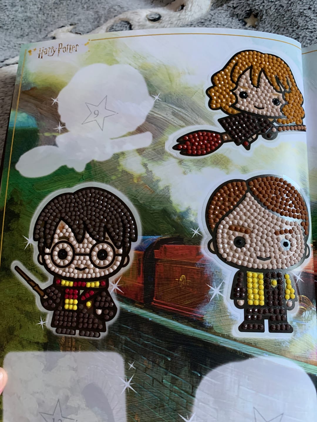 Customer photo review of Harry Potter Crystal Art Sticker Album - Starter Pack