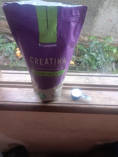 Customer photo review of Creatina 100% Pura (500g). Monohidratada e Micronizada 180 mícrons. Livre de Metais Pesados
