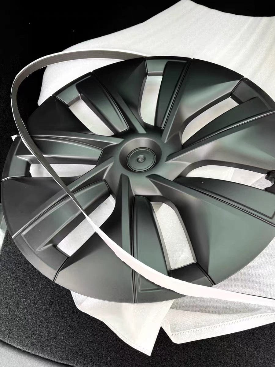 Customer photo review of Model Y Juniper ABS PC Wheel Cover Hub Caps