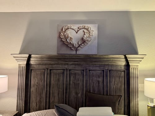 Customer photo review of Home Wall Art: Golden Heart Bouquet V11