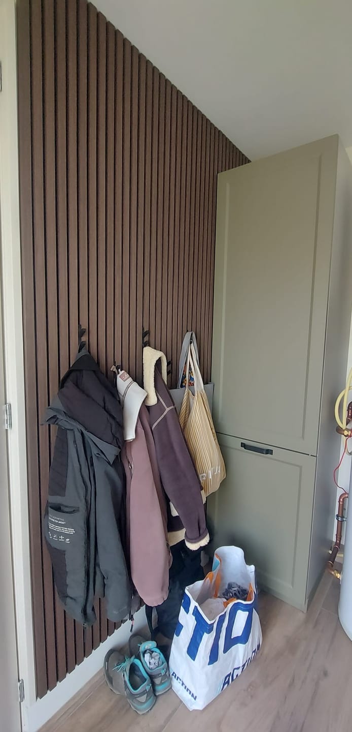Customer photo review of Akoestische panelen 270x60 cm - Eiken Dark Walnoot