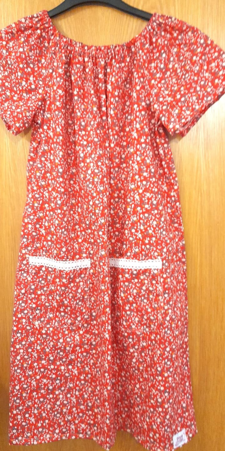 Customer photo review of Small Floral Garden Cotton Poplin Fabric