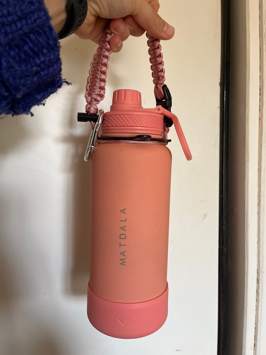 Customer photo review of Pack Full Botella Térmica Coral + Estuche