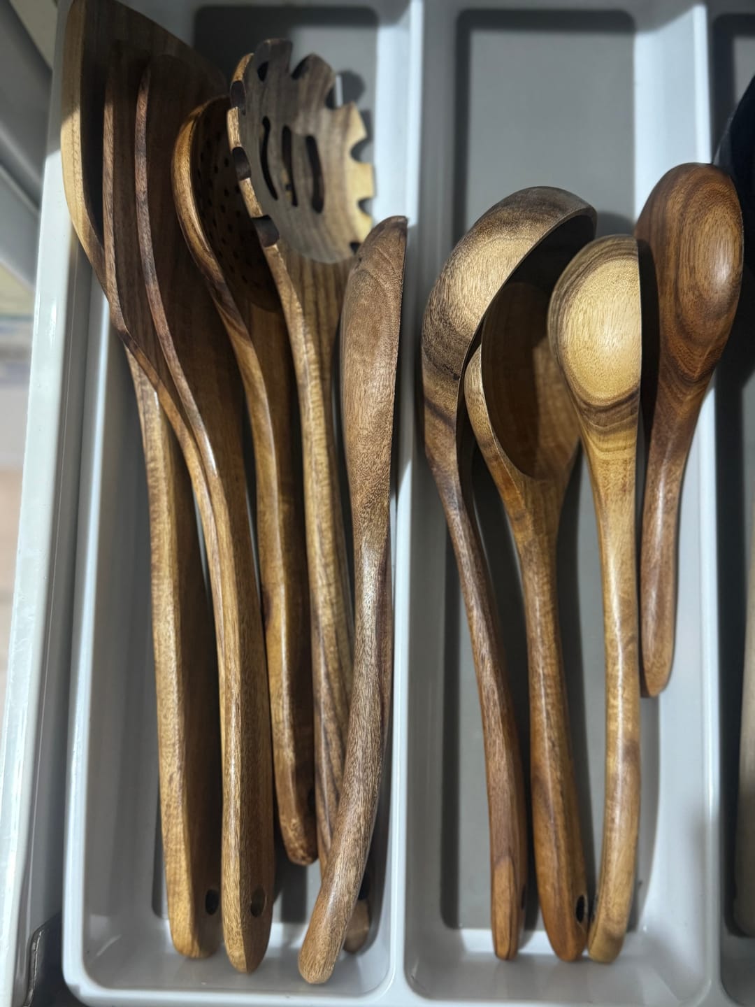 Customer photo review of Wooden Teak Utensils Set - 50% OFF SALE