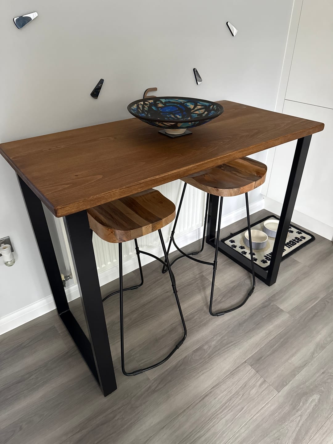 Customer photo review of Industrial Breakfast Bar | Counter