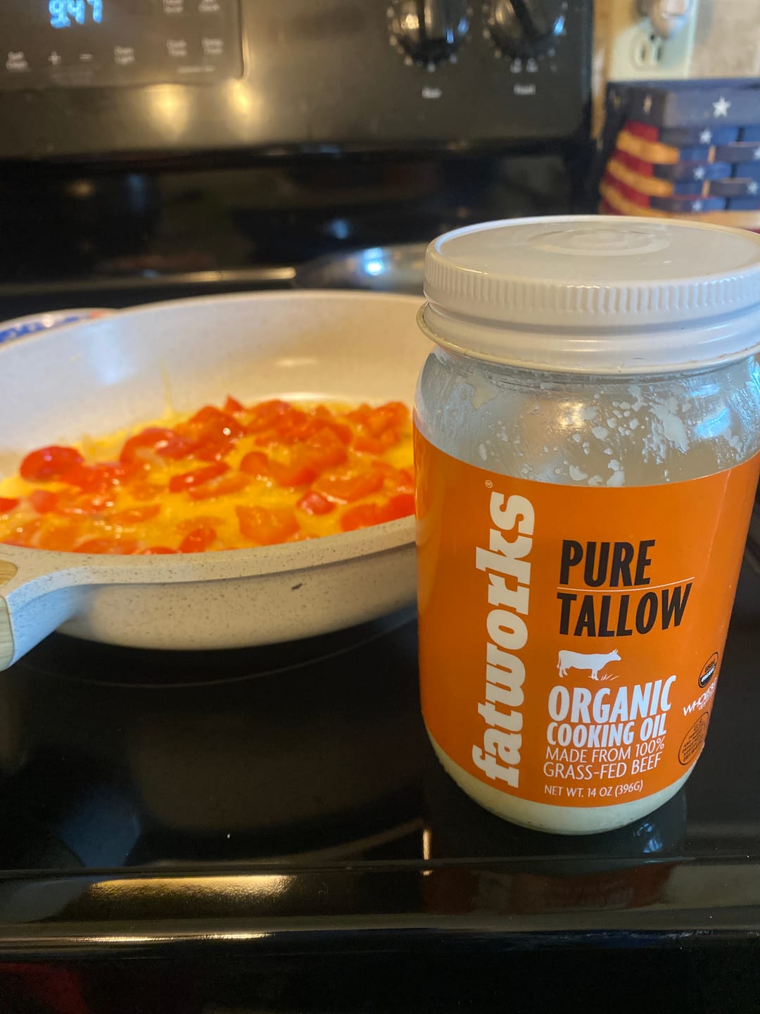 Customer photo review of Organic Grass Fed Beef Tallow (14 oz)