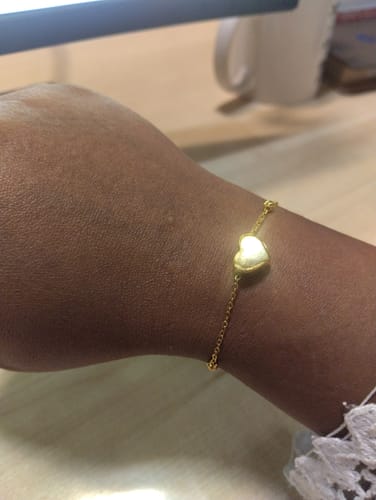 Customer photo review of Hearts Charm Bracelet