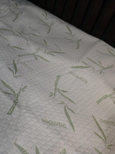 Customer photo review of NuvoDreams™ Waterproof Bamboo Mattress Protector