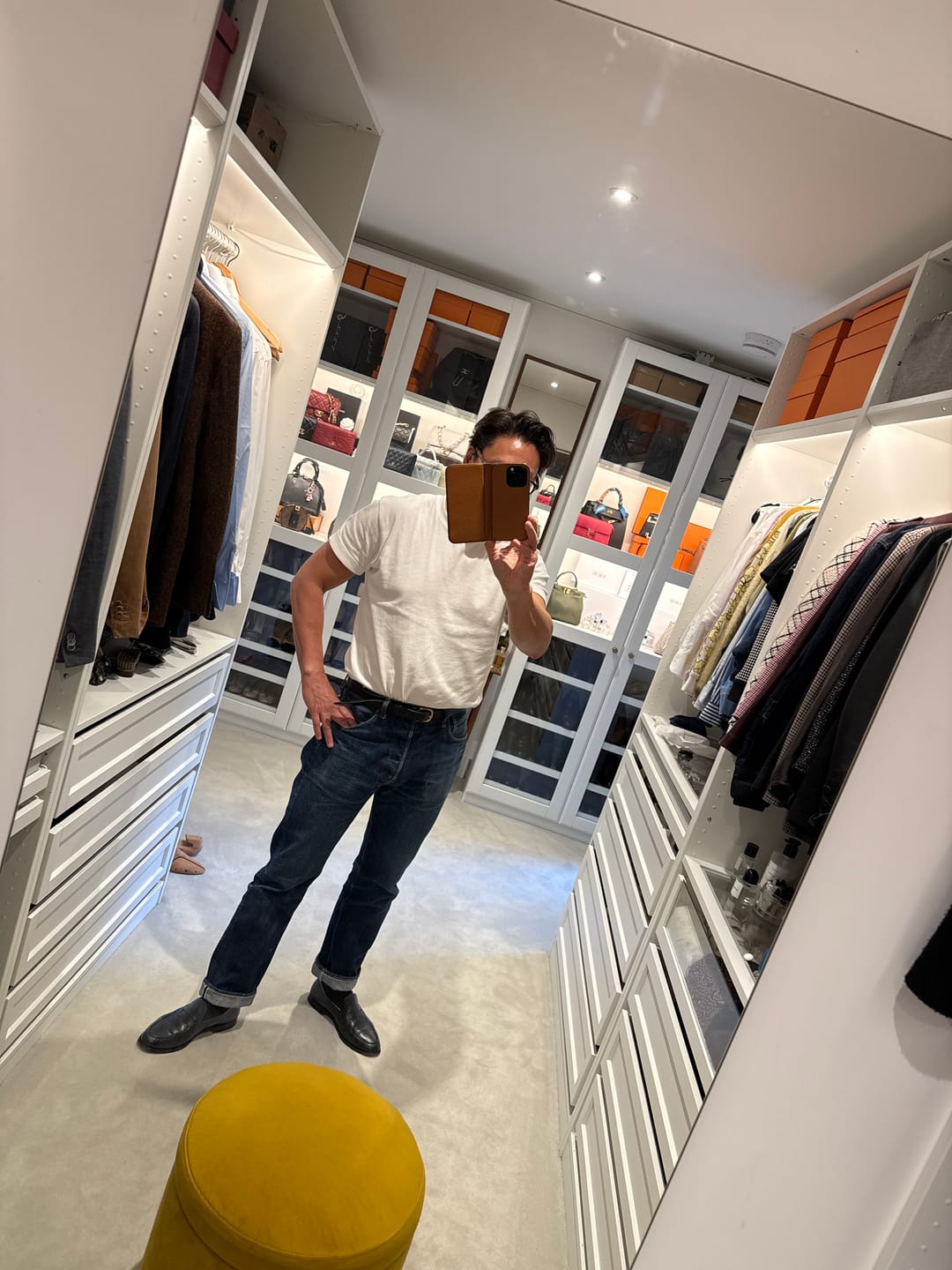 Customer photo review of Loopwheel Tubular Athletic T-Shirt - White