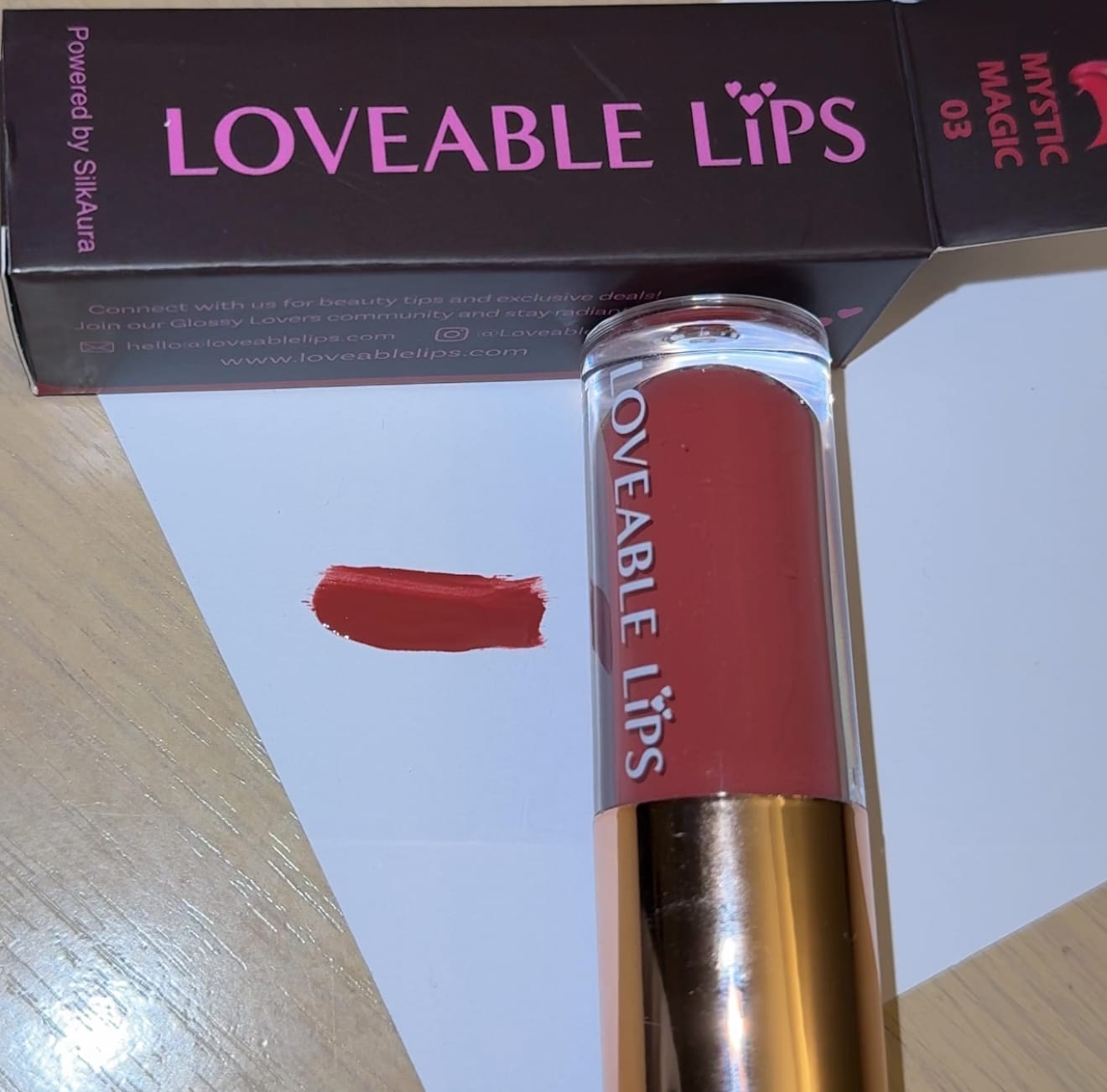 Customer photo review of Mystic Magic Lip Gloss