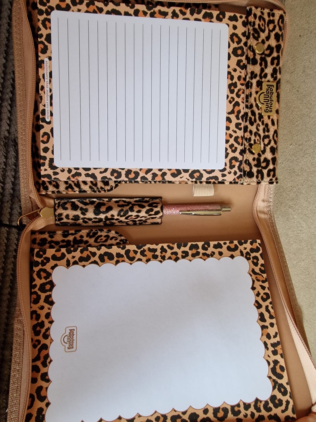 Customer photo review of Freebie Folio Pad - Leopard