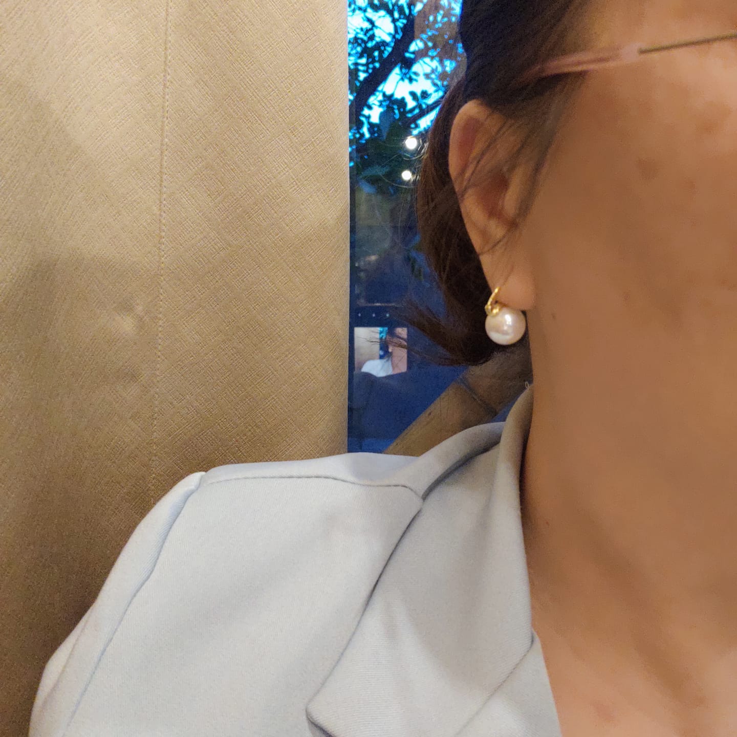 Customer photo review of Lomi Earrings