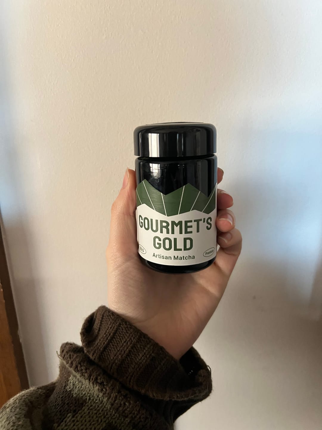 Customer photo review of Infinity Matcha Glass Jar