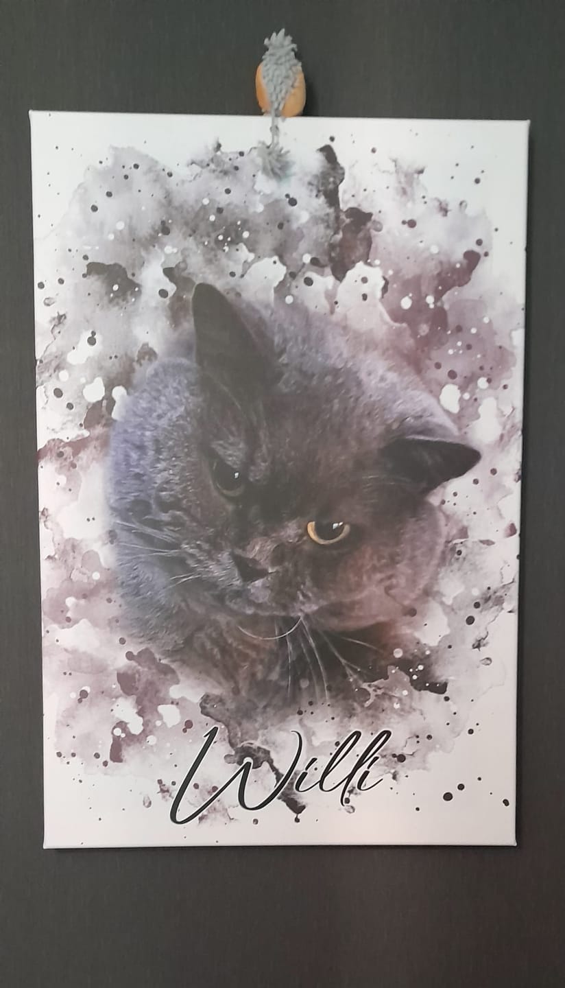 Customer photo review of Tierisches Wasserfarben Portrait