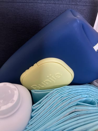 Customer photo review of Free Wipes Pouch - First Time Subscriber