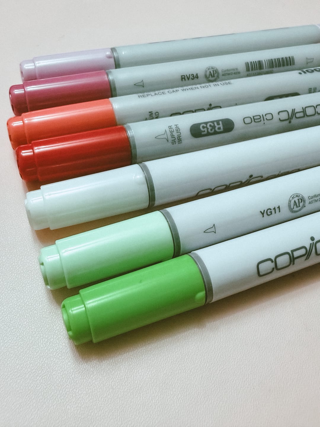 Customer photo review of Copic Ciao - Marcador Recargable (180 Colores)