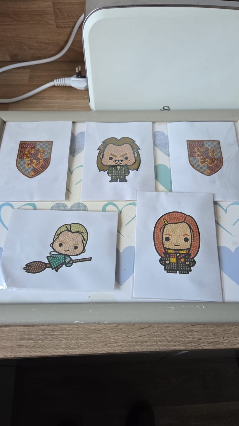 Customer photo review of Harry Potter Crystal Art Sticker Album - Starter Pack