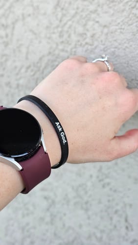 Customer photo review of Ask God Bracelet