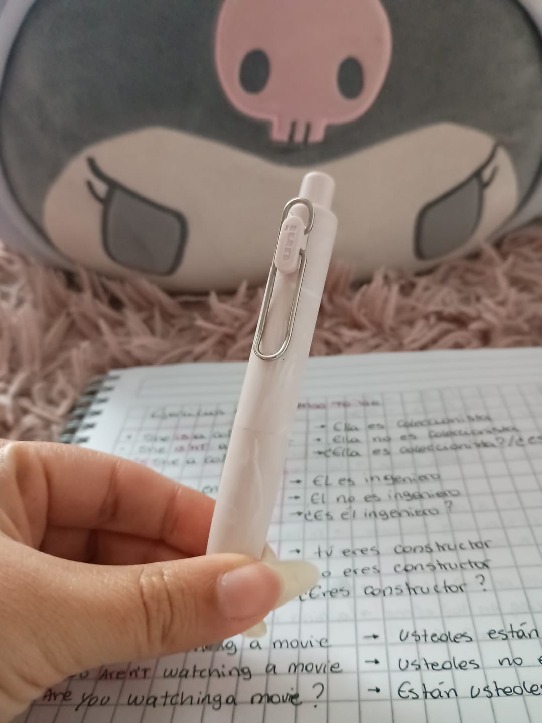 Customer photo review of Uni-ball One P - Bolígrafo Tinta Gel 0,5 mm Marble Edition Peony