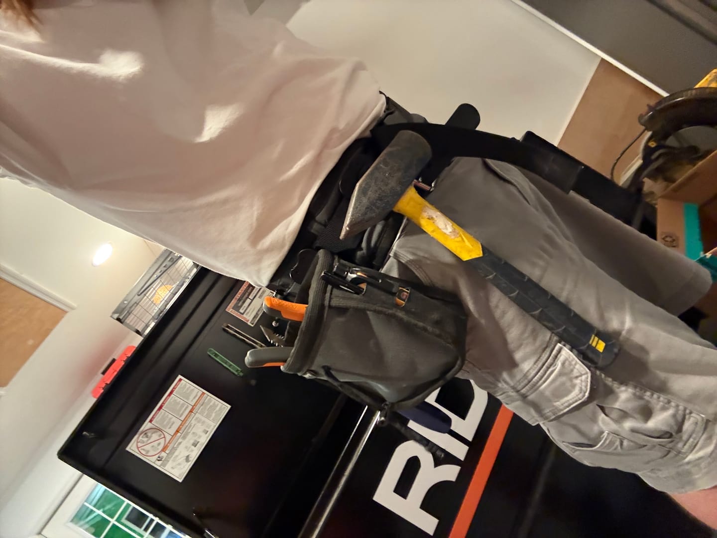 Customer photo review of Joey Pouch Pro | Clip-On Tool & Hardware Pouch