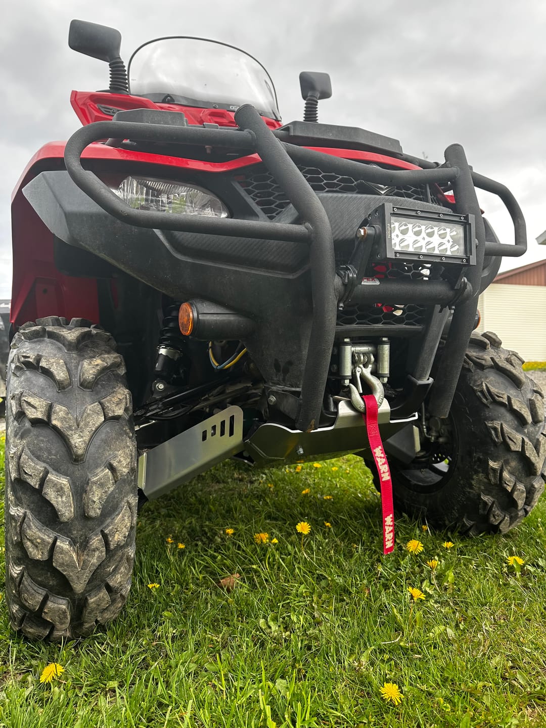 Customer photo review of A-arm & CV Boot Guard Kit — Suzuki KingQuad 450/500/700/750 (2005+)