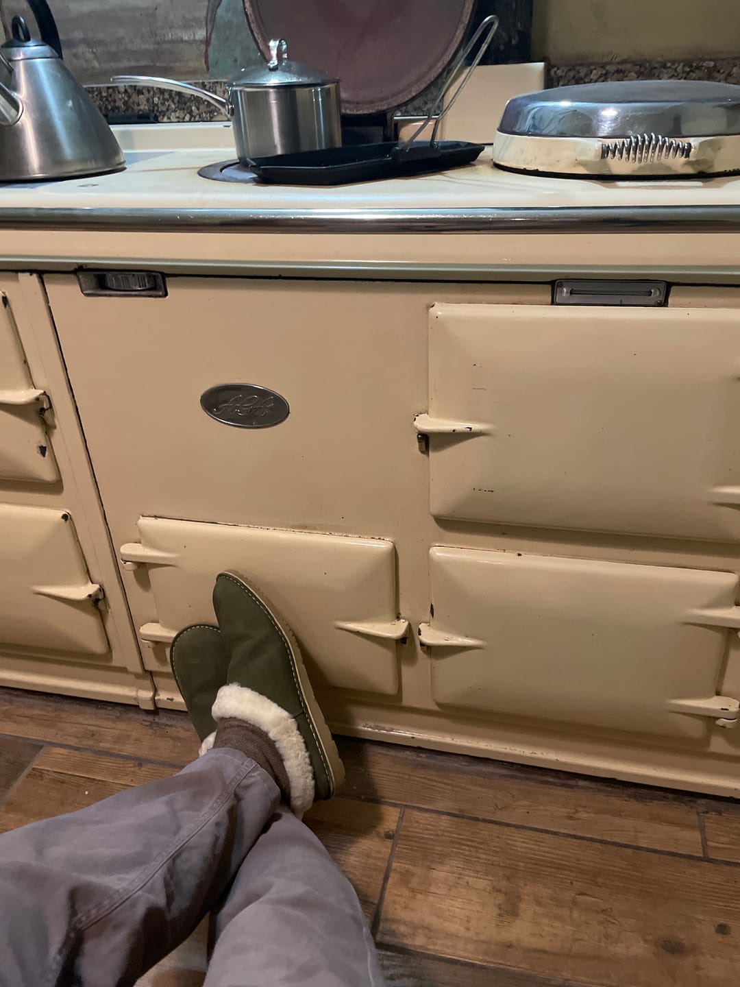 Customer photo review of Veldskoen Slipper (Lined with Sheepskin - Leather Slipper)
